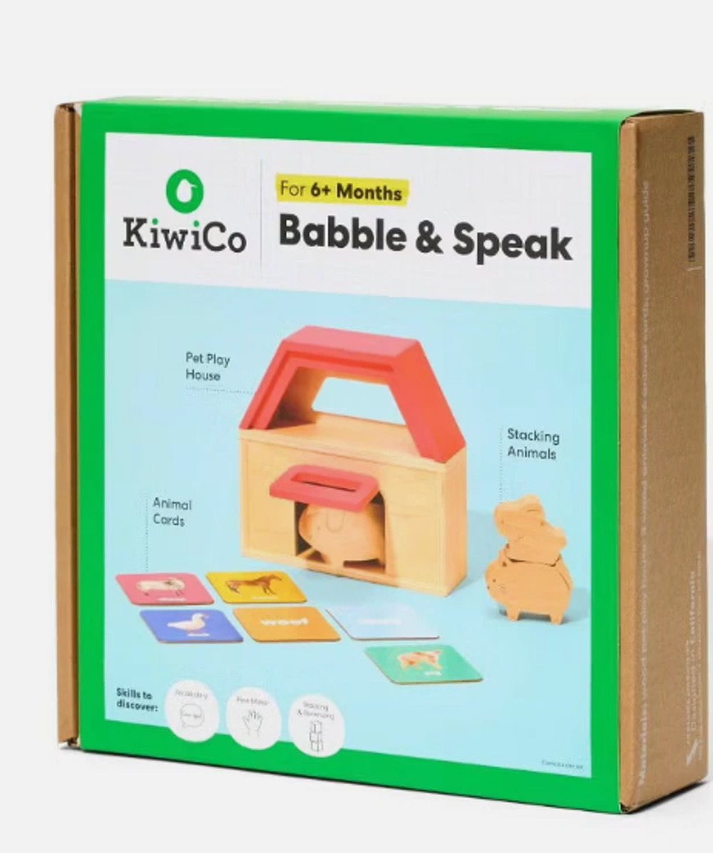 KiwiCo Activity Play Center 6m+ - Babble & Speak 10pc NWT